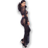 Chilirose - Cr 4648 Haut Et Pantalon Noir S/L